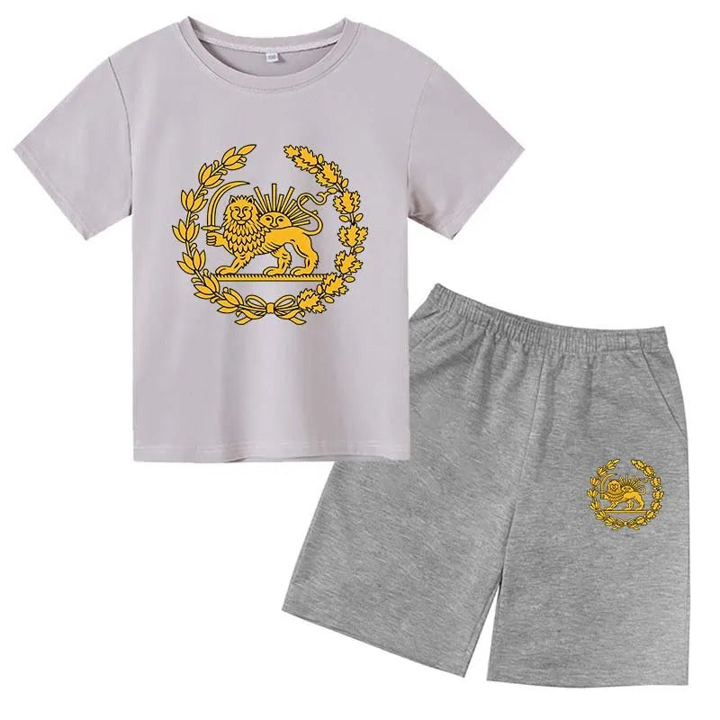 Lion Print Kids Summer Set