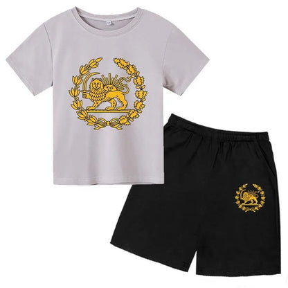 Lion Print Kids Summer Set