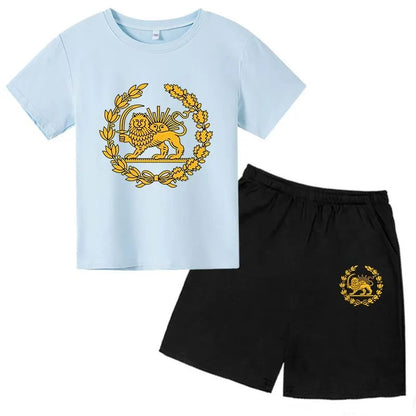 Lion Print Kids Summer Set