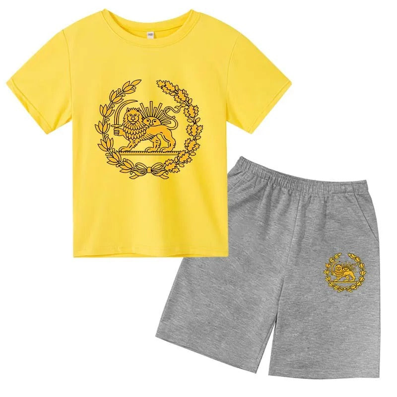 Lion Print Kids Summer Set