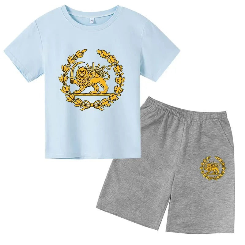 Lion Print Kids Summer Set