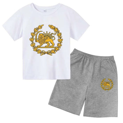 Lion Print Kids Summer Set