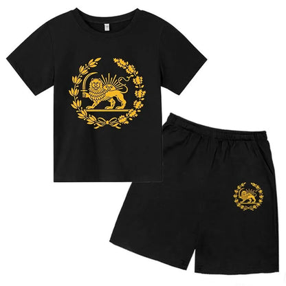 Lion Print Kids Summer Set