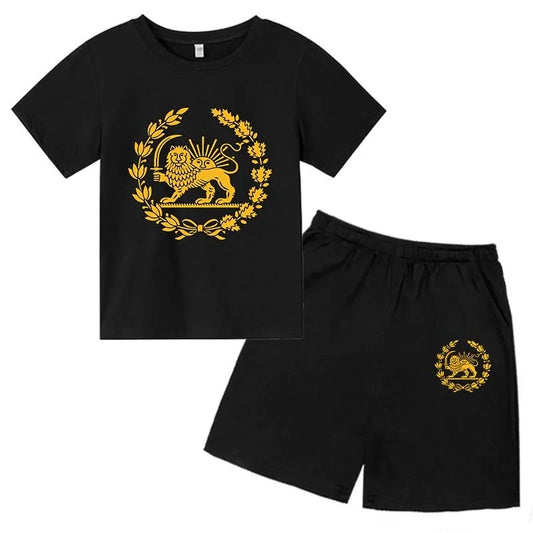 Lion Print Kids Summer Set