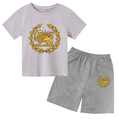 Lion Print Kids Summer Set