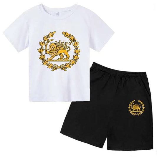 Lion Print Kids Summer Set
