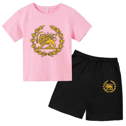 Lion Print Kids Summer Set