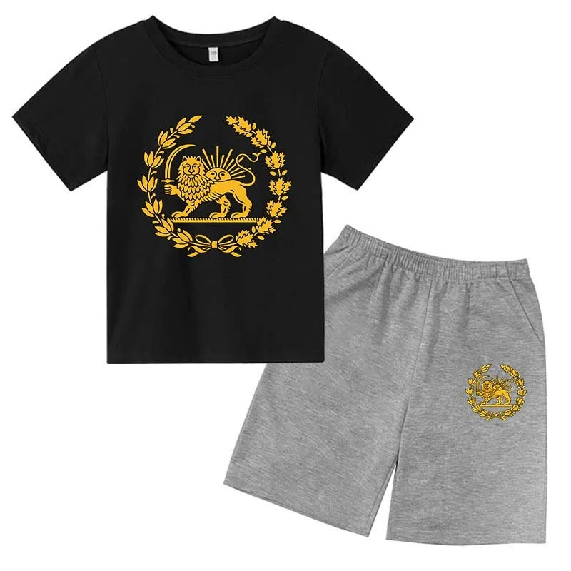 Lion Print Kids Summer Set