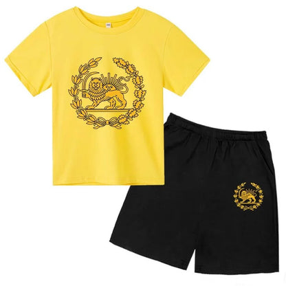 Lion Print Kids Summer Set